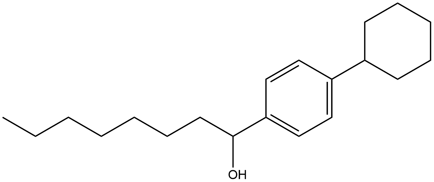 4-Cyclohexyl-α-heptylbenzenemethanol Structure