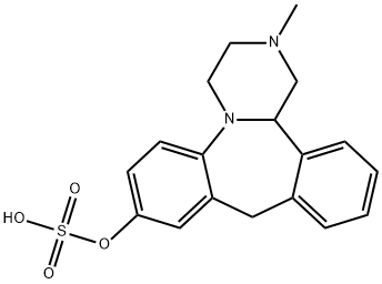 Dibenzo[c,f]pyrazino[1,2-a]azepin-8-ol, 1,2,3,4,10,14b-hexahydro-2-methyl-, 8-(hydrogen sulfate) Structure