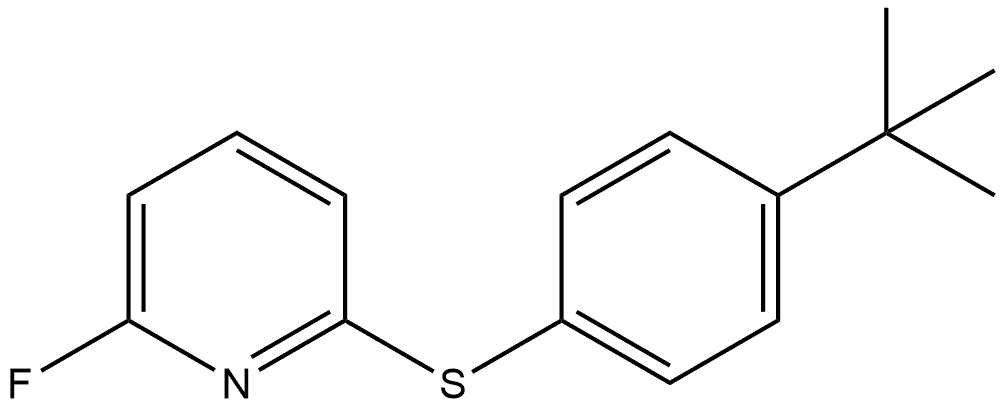 2-[[4-(1,1-Dimethylethyl)phenyl]thio]-6-fluoropyridine Structure