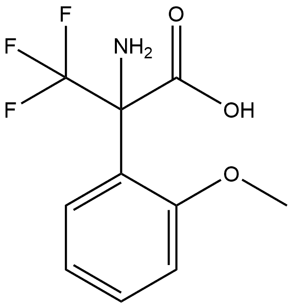 2-amino-3,3,3-trifluoro-2-(2-methoxyphenyl)propanoic acid Structure