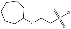 Ethanesulfonyl chloride, 2-(cycloheptyloxy)- Structure