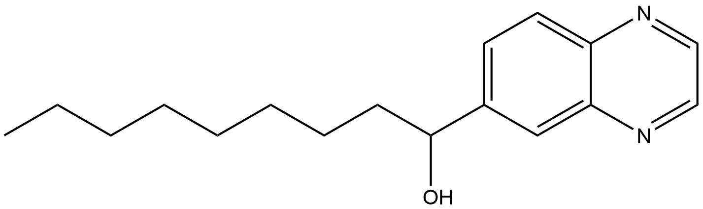 α-Octyl-6-quinoxalinemethanol Structure