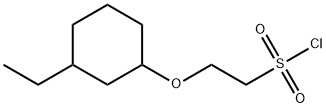 Ethanesulfonyl chloride, 2-[(3-ethylcyclohexyl)oxy]- Structure