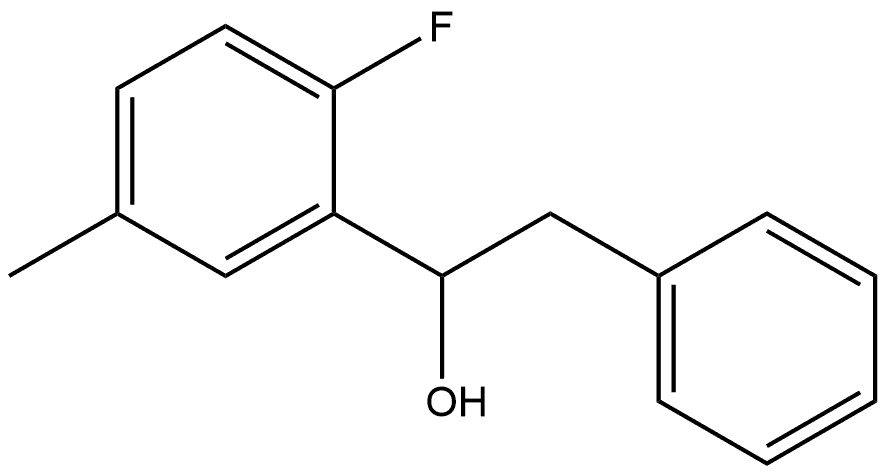 α-(2-Fluoro-5-methylphenyl)benzeneethanol Structure