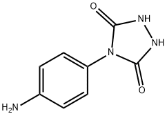 1,2,4-Triazolidine-3,5-dione, 4-(4-aminophenyl)- Structure