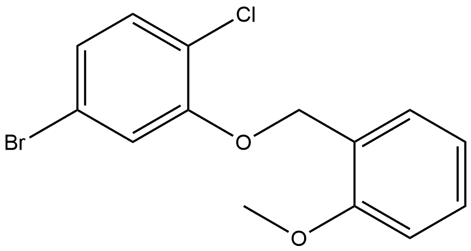 4-Bromo-1-chloro-2-[(2-methoxyphenyl)methoxy]benzene Structure