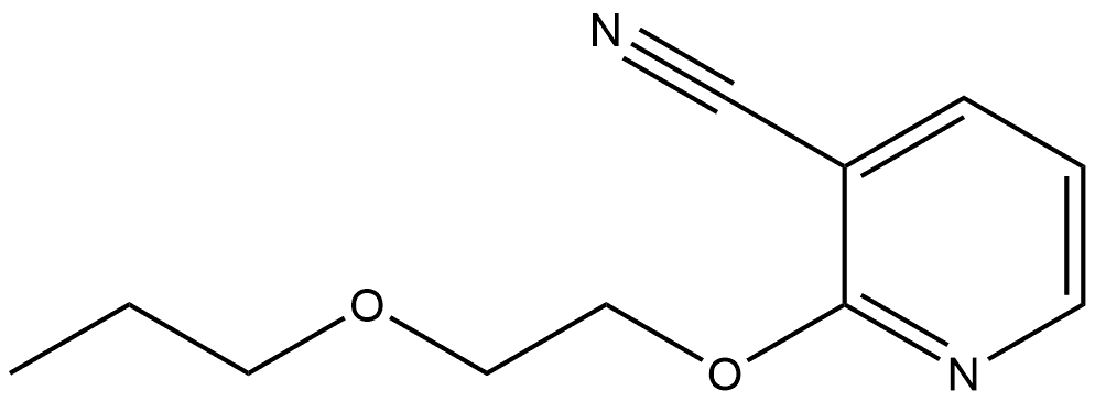 2-(2-Propoxyethoxy)-3-pyridinecarbonitrile Structure