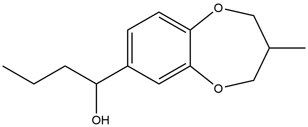 3,4-Dihydro-3-methyl-α-propyl-2H-1,5-benzodioxepin-7-methanol Structure