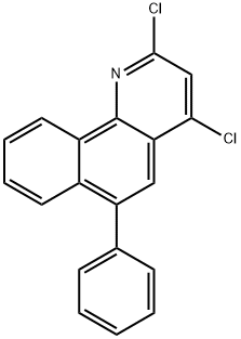 Benzo[h]quinoline, 2,4-dichloro-6-phenyl- Structure