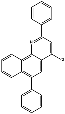 Benzo[h]quinoline, 4-chloro-2,6-diphenyl- Structure