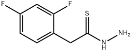 Benzeneethanethioic acid, 2,4-difluoro-, hydrazide Structure