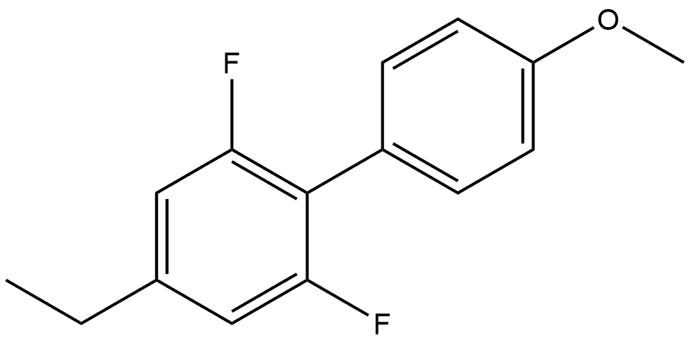 4-Ethyl-2,6-difluoro-4'-methoxy-1,1'-biphenyl Structure