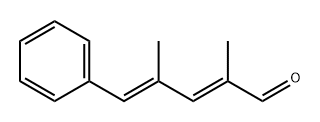 2,4-Pentadienal, 2,4-dimethyl-5-phenyl-, (2E,4E)- Structure