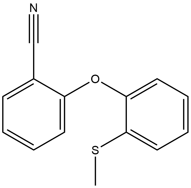 2-[2-(Methylthio)phenoxy]benzonitrile Structure