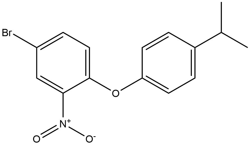 4-bromo-1-(4-isopropylphenoxy)-2-nitrobenzene Structure