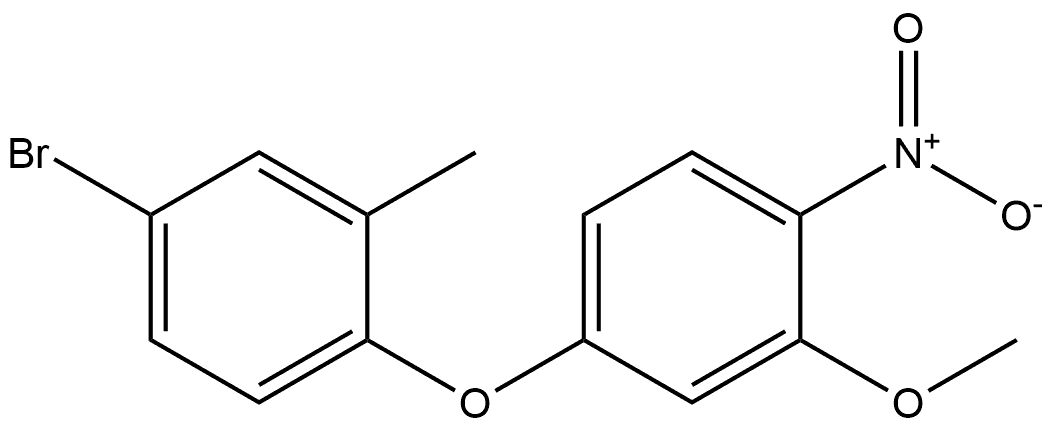 4-bromo-1-(3-methoxy-4-nitrophenoxy)-2-methylbenzene Structure