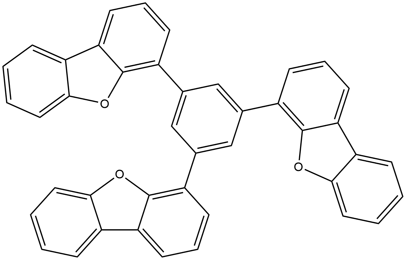 4,4′,4′′-(1,3,5-Benzenetriyl)tris[dibenzofuran] Structure