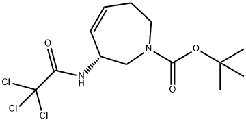 tert-butyl (R)-3-(2,2,2-trichloroacetamido)-2,3,6,7-tetrahydro-1H-azepine-1-carboxylate Structure
