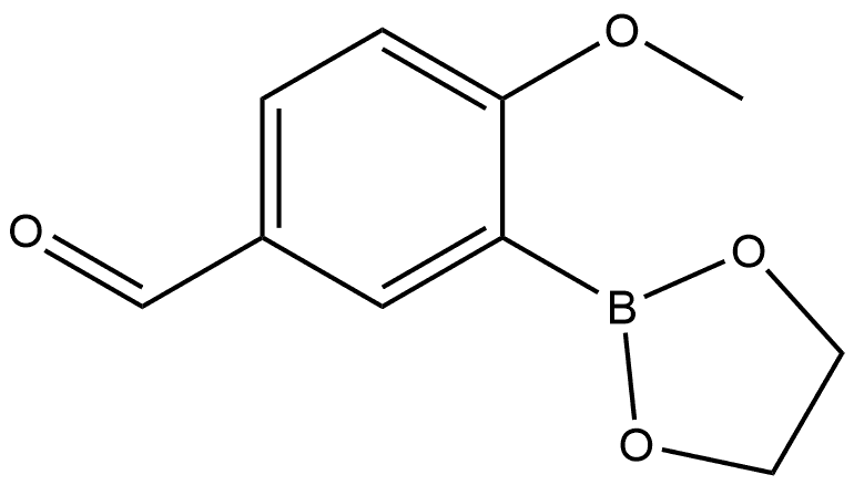 3-(1,3,2-Dioxaborolan-2-yl)-4-methoxybenzaldehyde Structure