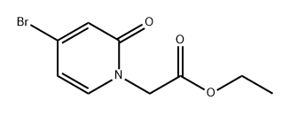 1(2H)-Pyridineacetic acid, 4-bromo-2-oxo-, ethyl ester Structure