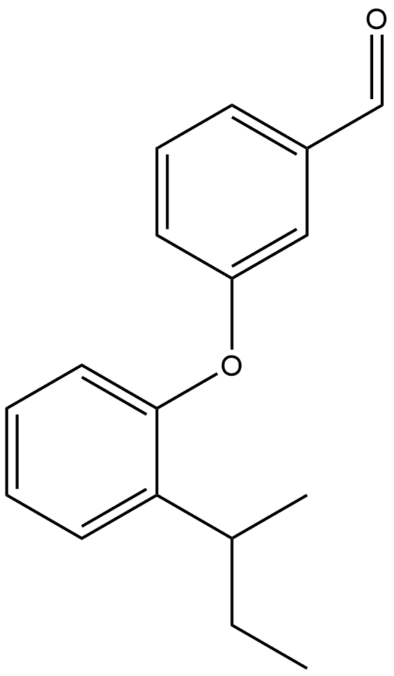 3-[2-(1-Methylpropyl)phenoxy]benzaldehyde Structure