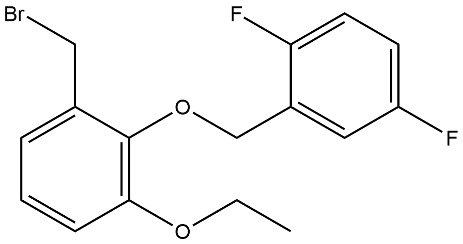 1-(Bromomethyl)-2-[(2,5-difluorophenyl)methoxy]-3-ethoxybenzene Structure