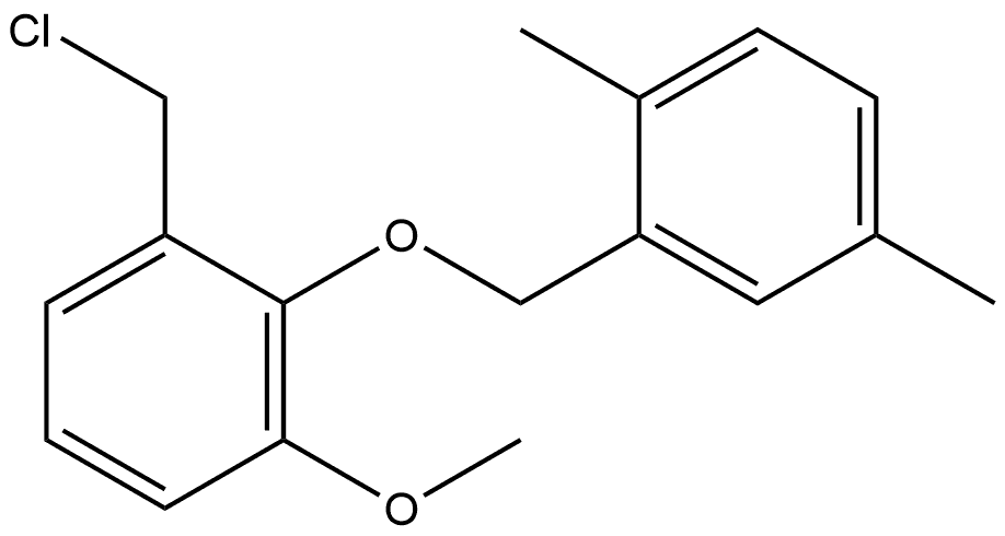 1-(Chloromethyl)-2-[(2,5-dimethylphenyl)methoxy]-3-methoxybenzene Structure