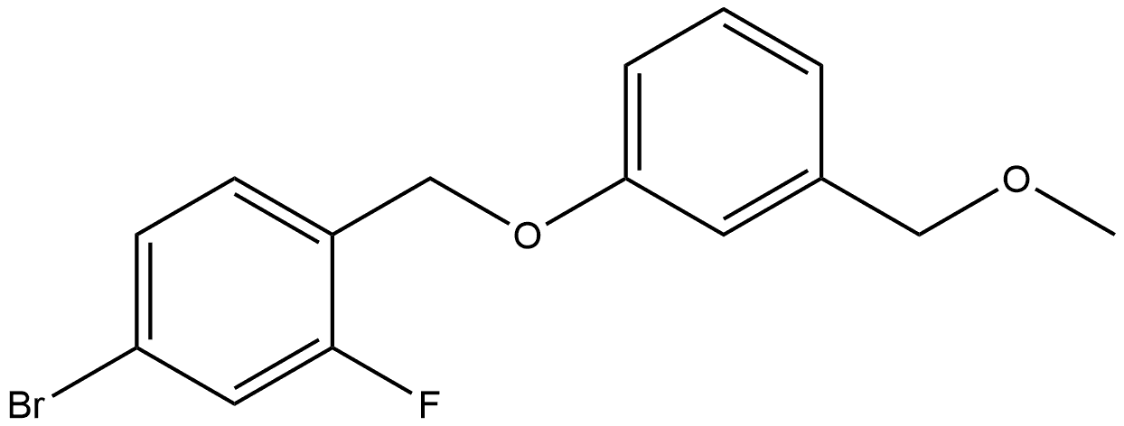 4-Bromo-2-fluoro-1-[[3-(methoxymethyl)phenoxy]methyl]benzene Structure