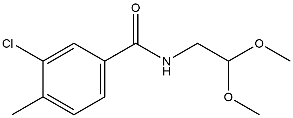 3-Chloro-N-(2,2-dimethoxyethyl)-4-methylbenzamide Structure