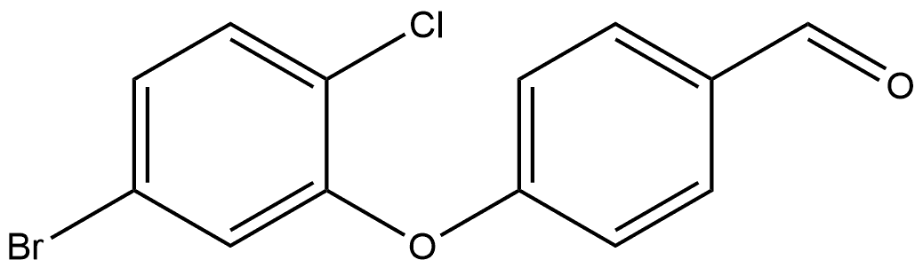 4-(5-Bromo-2-chlorophenoxy)benzaldehyde Structure