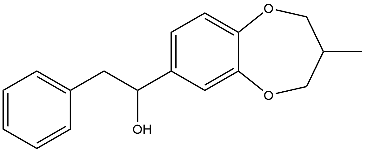 3,4-Dihydro-3-methyl-α-(phenylmethyl)-2H-1,5-benzodioxepin-7-methanol Structure