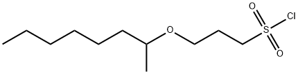 1-Propanesulfonyl chloride, 3-[(1-methylheptyl)oxy]- Structure