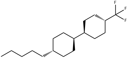 4-트랜스-펜틸-4'-트랜스-트리플루오르메틸-1,1'-비시콜헥실 구조식 이미지