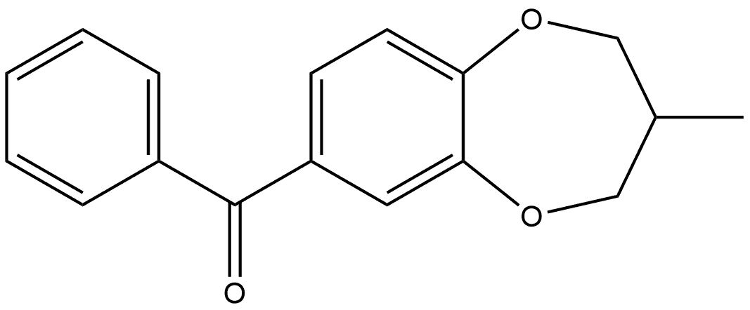 (3,4-Dihydro-3-methyl-2H-1,5-benzodioxepin-7-yl)phenylmethanone Structure