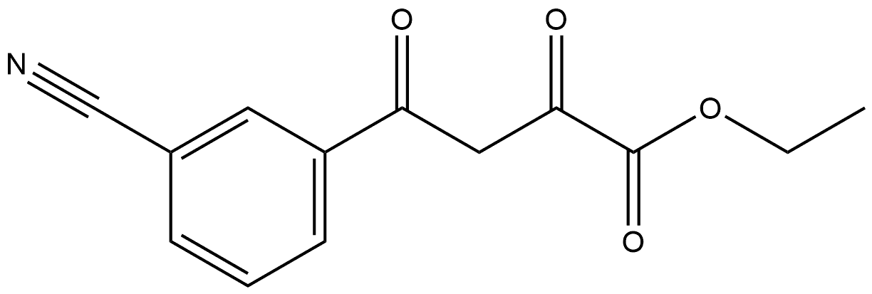 Ethyl 4-(3-Cyanophenyl)-2,4-dioxobutanoate Structure