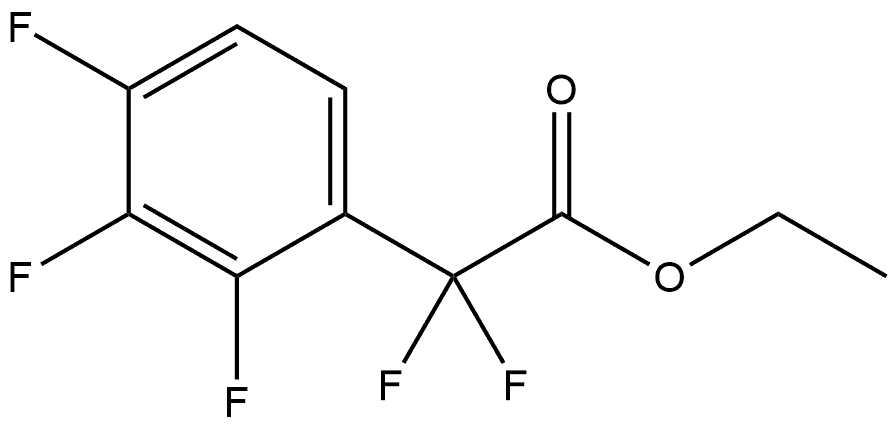 Ethyl α,α,2,3,4-pentafluorobenzeneacetate Structure