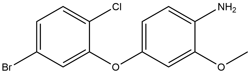 4-(5-Bromo-2-chlorophenoxy)-2-methoxybenzenamine Structure