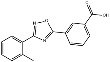 Benzoic acid, 3-[3-(2-methylphenyl)-1,2,4-oxadiazol-5-yl]- 구조식 이미지