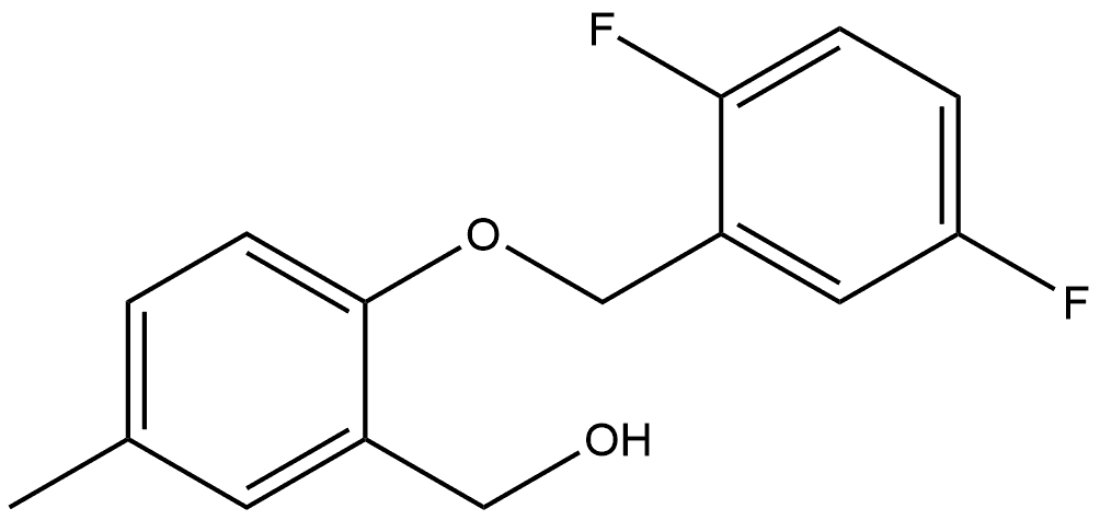 2-[(2,5-Difluorophenyl)methoxy]-5-methylbenzenemethanol Structure