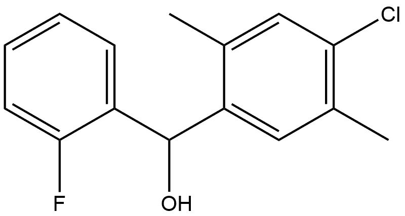 4-Chloro-α-(2-fluorophenyl)-2,5-dimethylbenzenemethanol Structure