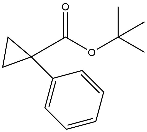 1,1-Dimethylethyl 1-phenylcyclopropanecarboxylate Structure