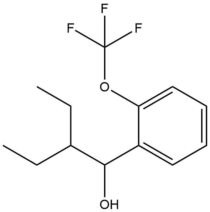 α-(1-Ethylpropyl)-2-(trifluoromethoxy)benzenemethanol Structure