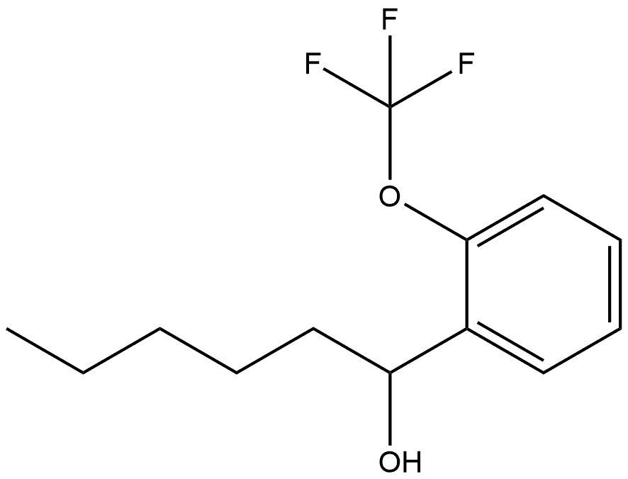 α-Pentyl-2-(trifluoromethoxy)benzenemethanol Structure