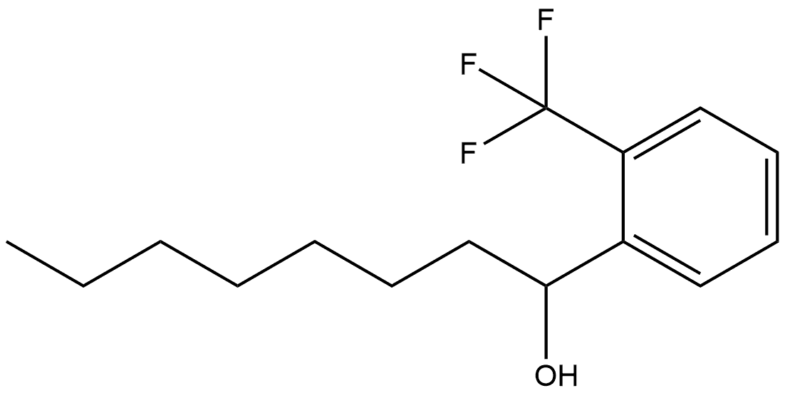 α-Heptyl-2-(trifluoromethyl)benzenemethanol Structure