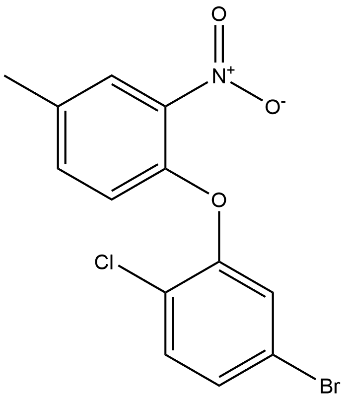 4-bromo-1-chloro-2-(4-methyl-2-nitrophenoxy)benzene Structure