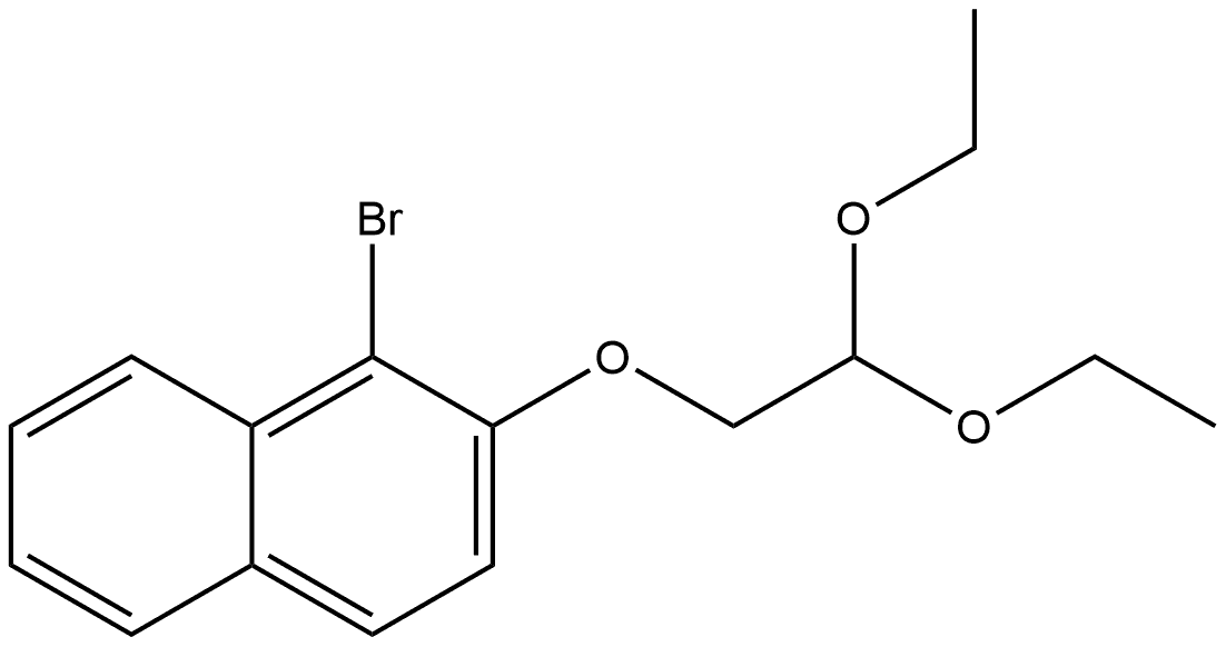 1-Bromo-2-(2,2-diethoxyethoxy)naphthalene Structure