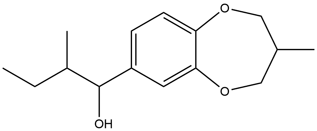 3,4-Dihydro-3-methyl-α-(1-methylpropyl)-2H-1,5-benzodioxepin-7-methanol Structure