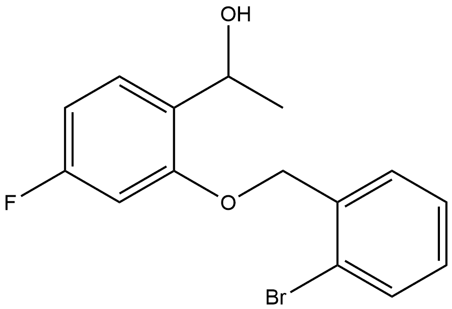 2-[(2-Bromophenyl)methoxy]-4-fluoro-α-methylbenzenemethanol Structure