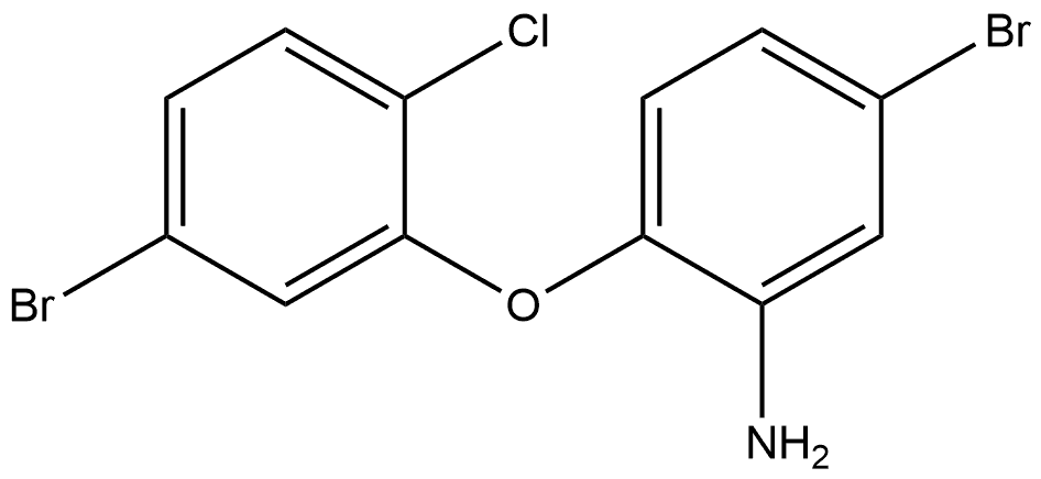 5-Bromo-2-(5-bromo-2-chlorophenoxy)benzenamine Structure