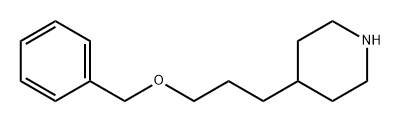 Piperidine, 4-[3-(phenylmethoxy)propyl]- Structure